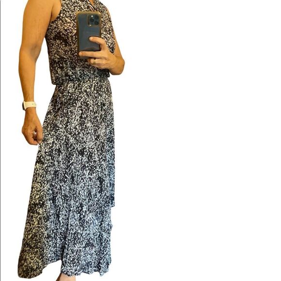 PARKER Floral Flowy High Low Hem Sleeveless Maxi Dress in Filaree Color .Size L - Picture 4 of 16